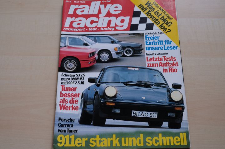 Deckblatt Rallye Racing (06/1989)
